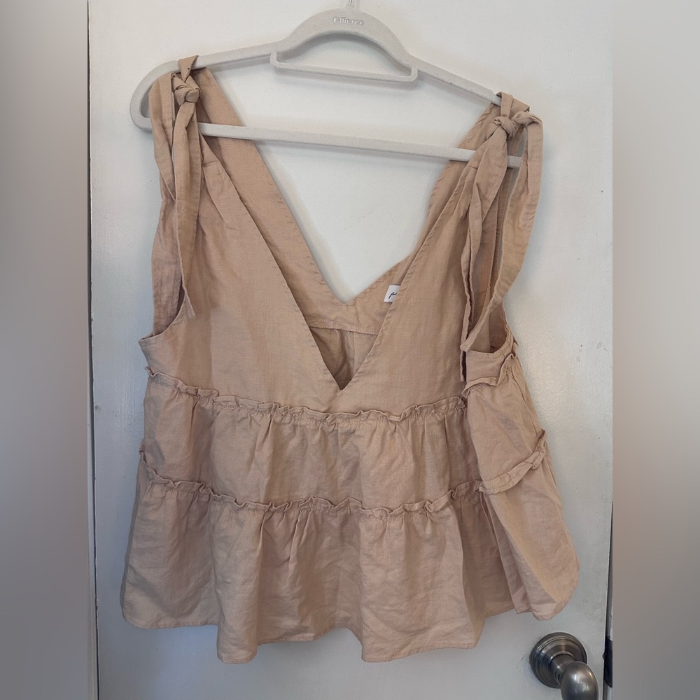 Tie strap tank top